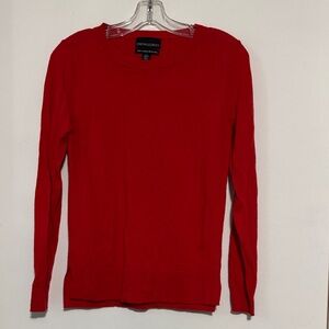 Cynthia Rowley Women's Bold Red Crew Neck Sweater